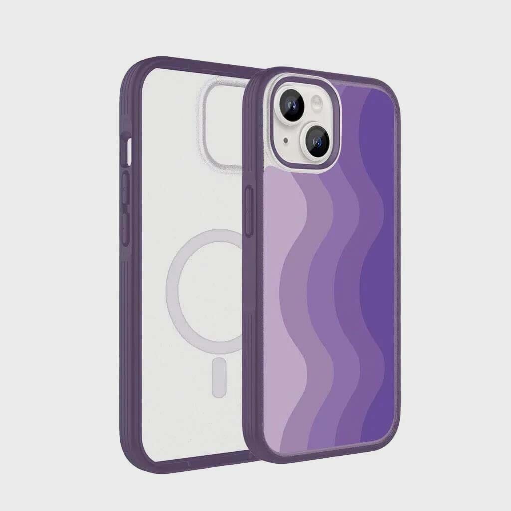 iPhone 15 Case With MagSafe - Purple Wave