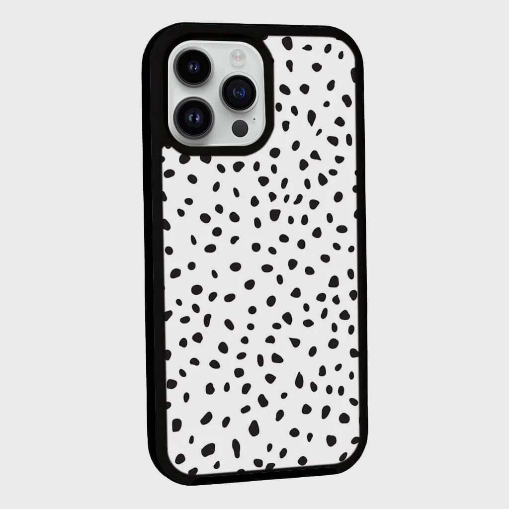 MagSafe iPhone 13 Pro Max White Polka Dots Case