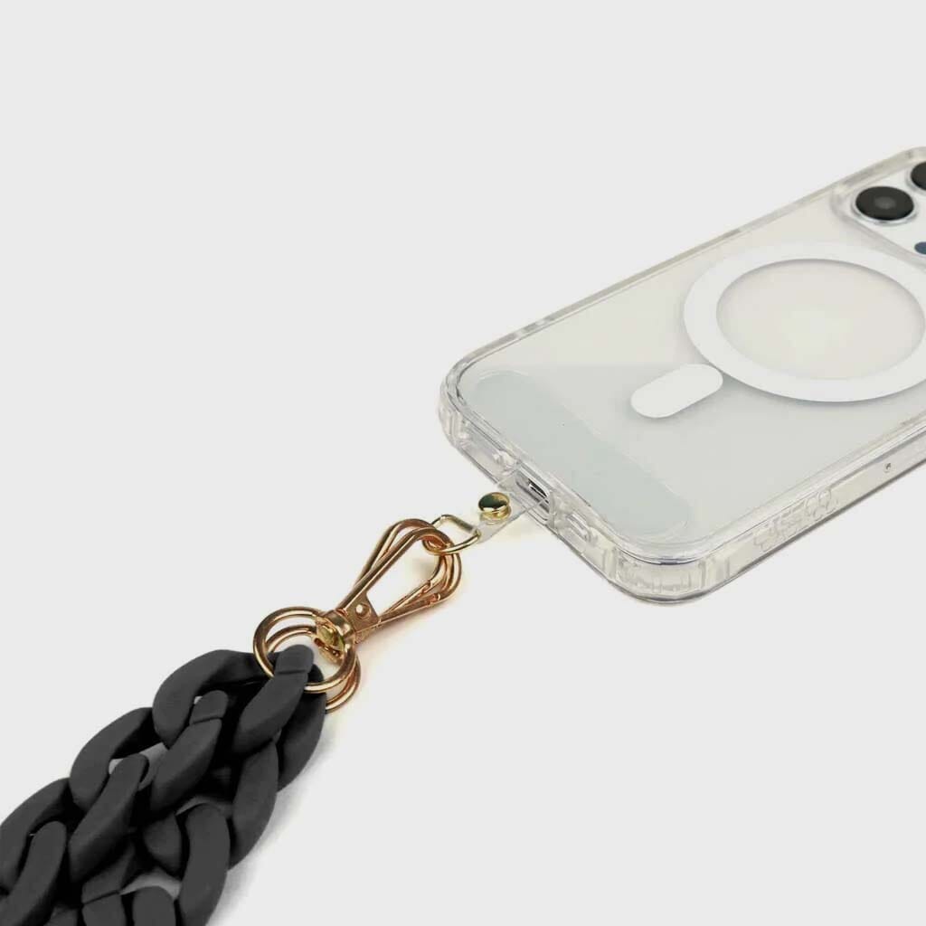 Black Crossbody Phone Chain