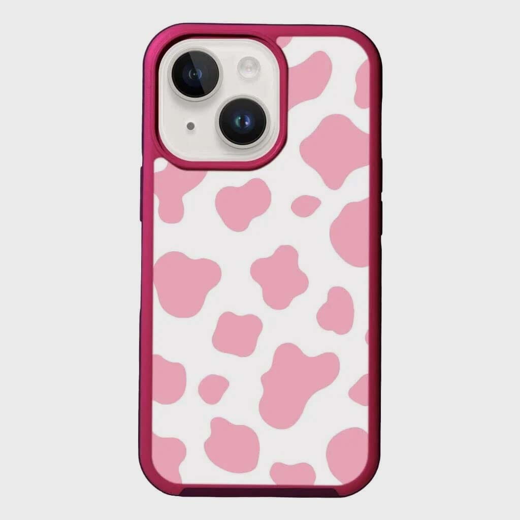 MagSafe iPhone 13 Pink Cow Print Case