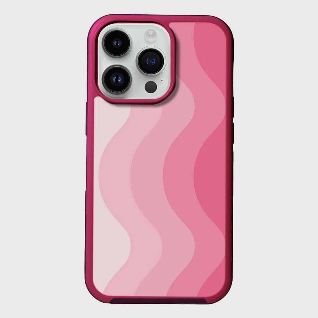 MagSafe iPhone 13 Pro Max Pink Wave Case