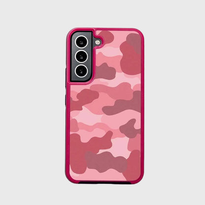 Pink Samsung Galaxy S22 Camo Case