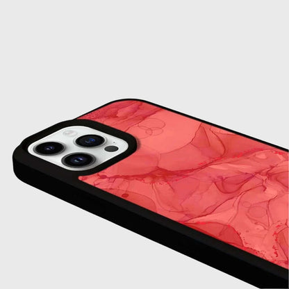 MagSafe iPhone 13 Pro Red Marble Case