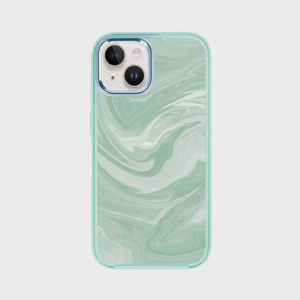 MagSafe iPhone 14 Teal Swirl Case