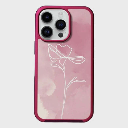 iPhone 15 Pro Max Case With MagSafe - Pink Flower