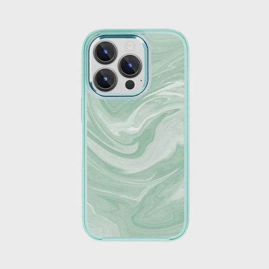 iPhone 15 Pro Max Case With MagSafe - Green Swirl