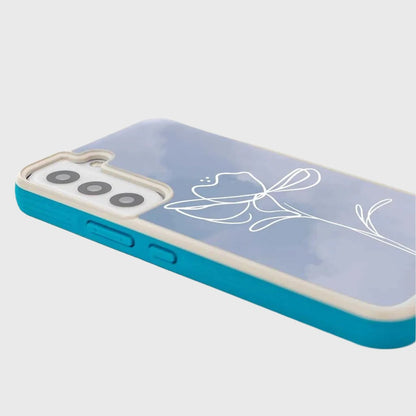 Blue Flower Samsung Galaxy S22 Case