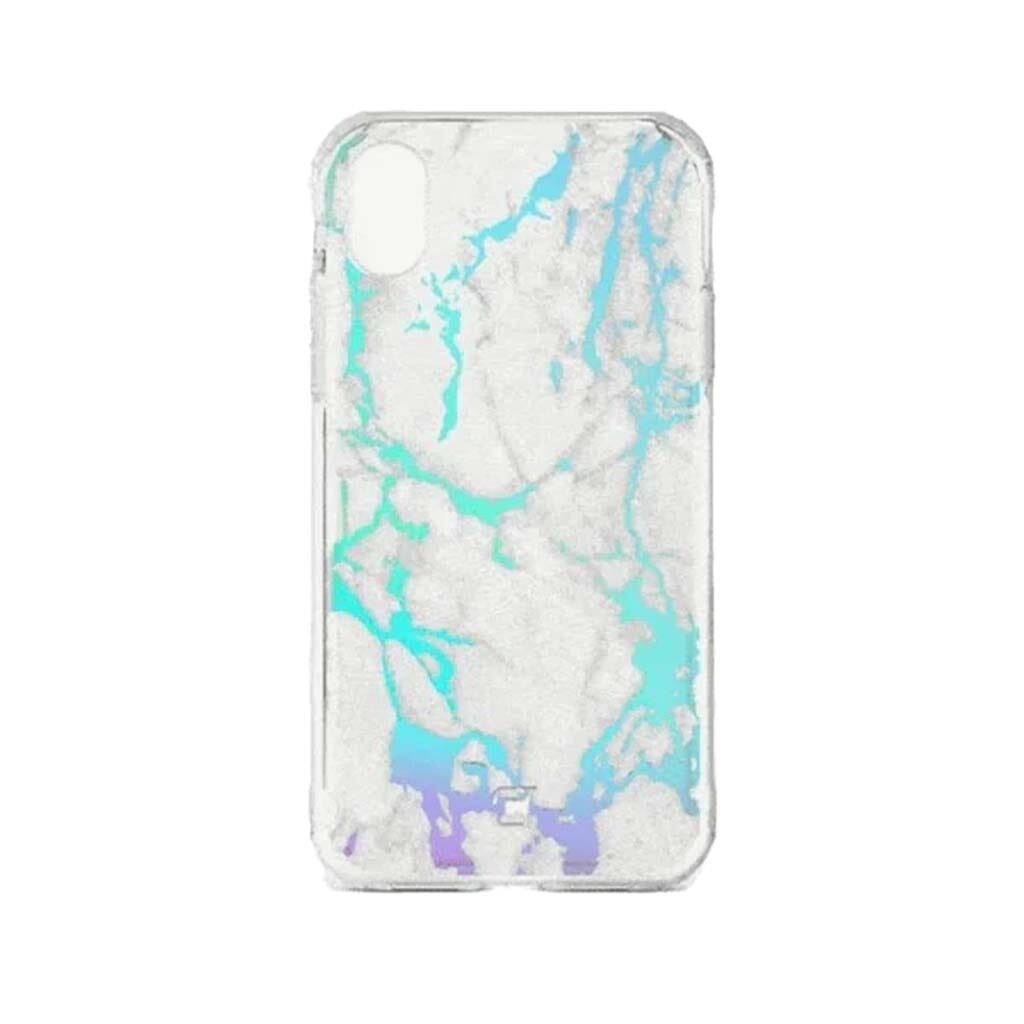 iPhone X / XS Case - Holographic Marble Design