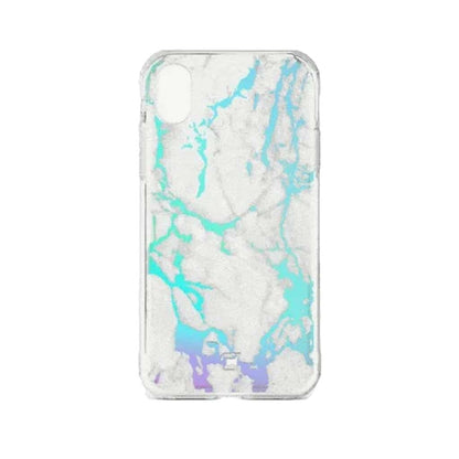 iPhone X / XS Case - Holographic Marble Design