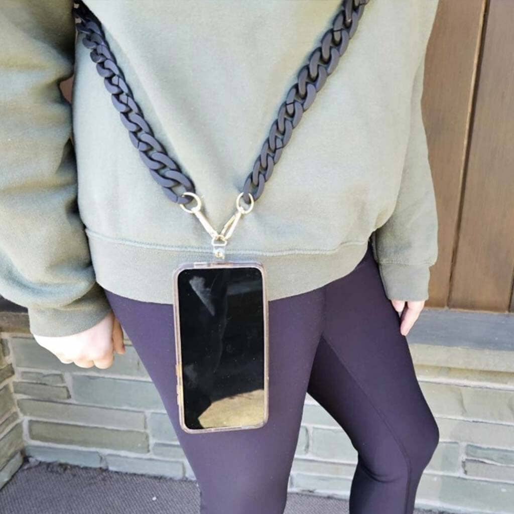 Black Crossbody Phone Chain