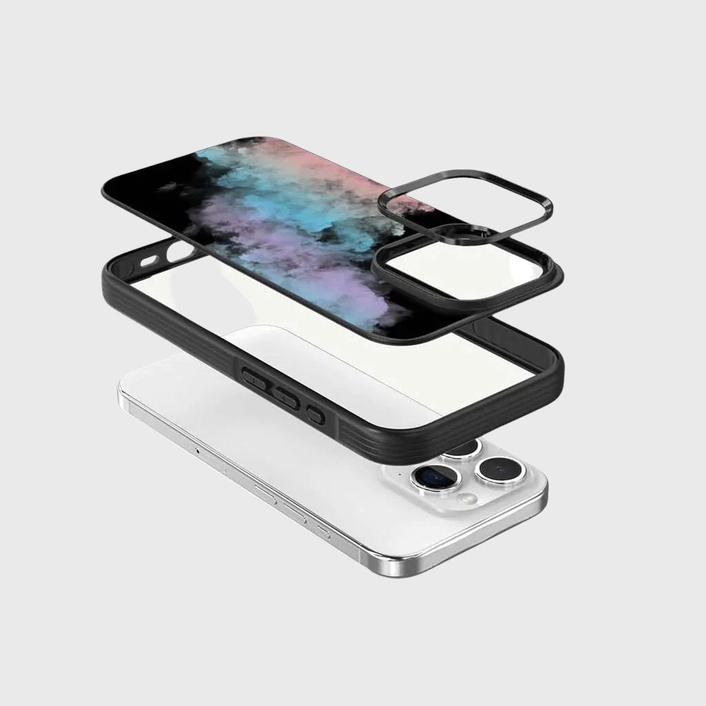 iPhone 15 Pro Case With MagSafe - Rainbow Cloud