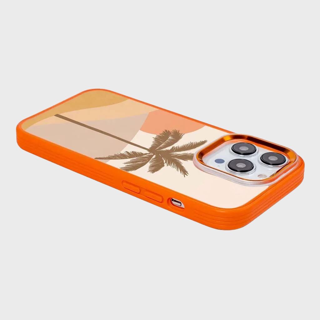 MagSafe iPhone 14 Pro Orange Leaf Case