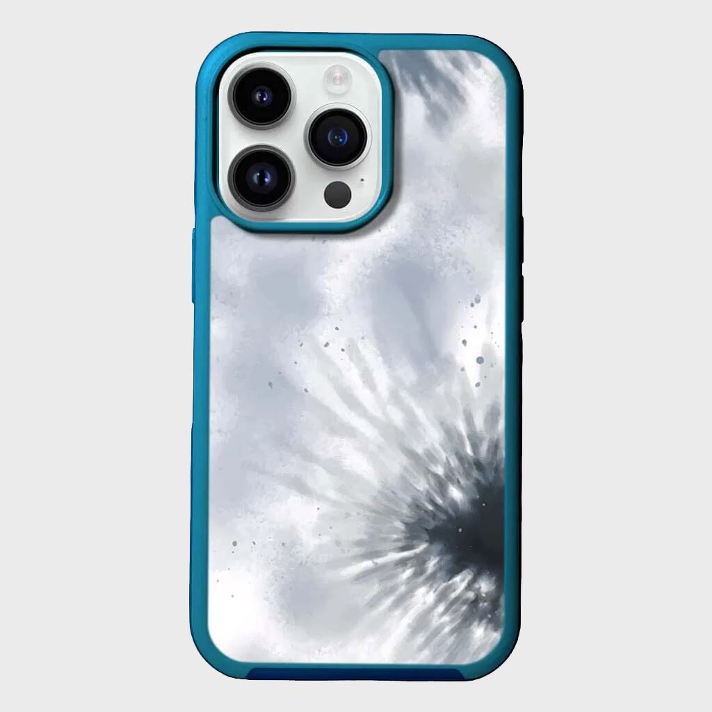 MagSafe iPhone 14 Pro Blue Tie Dye Case