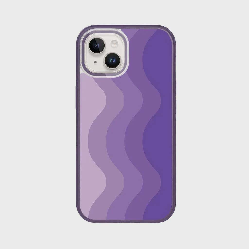 iPhone 16e Case With MagSafe - Purple Wave