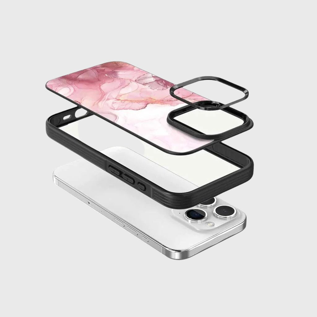 iPhone 15 Pro Case With MagSafe - Pink Marble