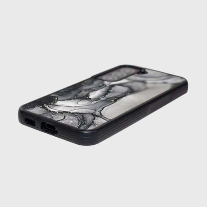 Black Samsung Galaxy S22 Marble Case