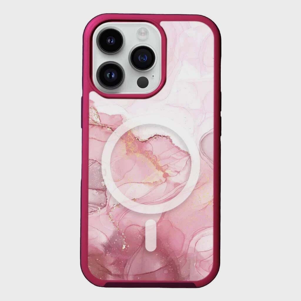 MagSafe iPhone 13 Pro Max Pink Marble Case