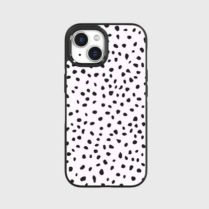 iPhone 15 Plus Case With MagSafe - White Polka