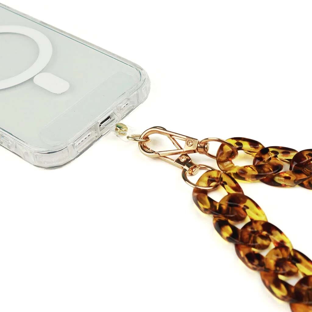 Brown Crossbody Phone Chain