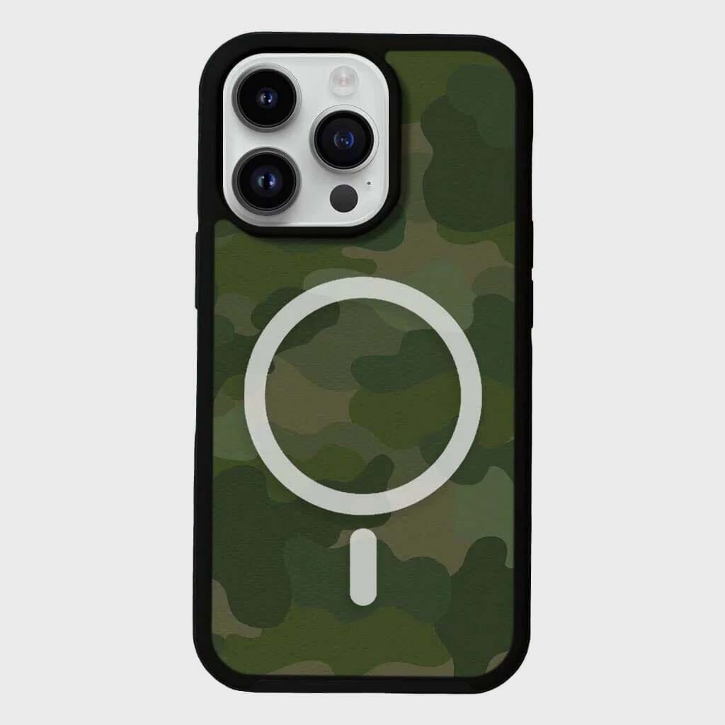 MagSafe iPhone 13 Pro Max Green Camo Case