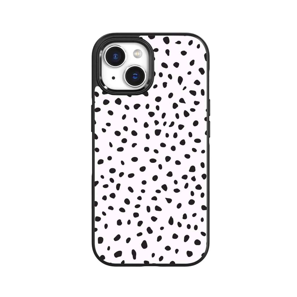 iPhone 16e Case With MagSafe - White Polka