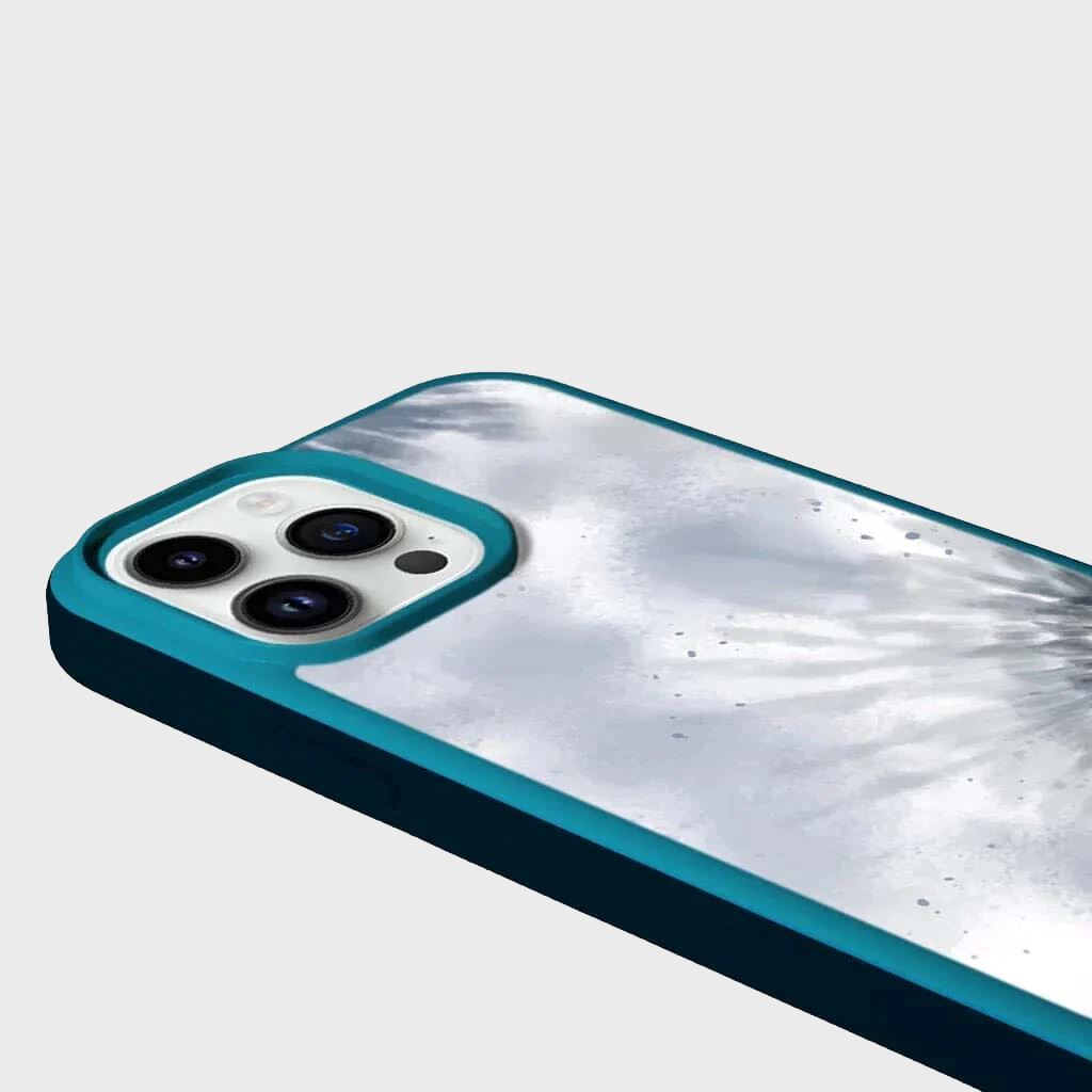 MagSafe iPhone 14 Pro Blue Tie Dye Case