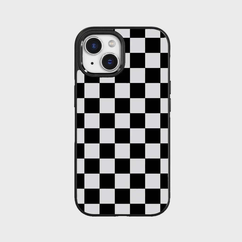 iPhone 16e Case With MagSafe - Black Checkerboard