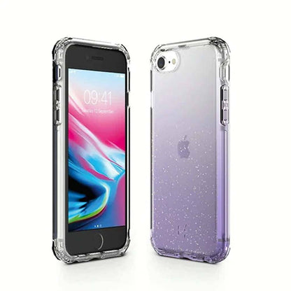 iPhone SE Clear Case - Sparkle Glitter Design