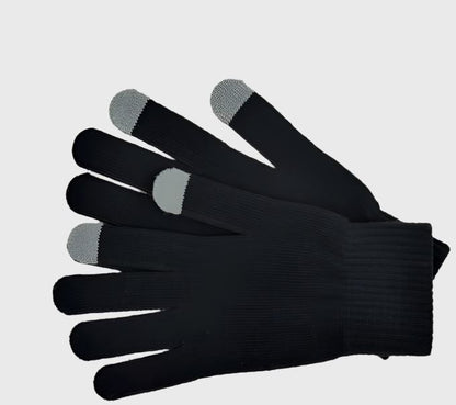 Touch Screen Winter Gloves (One Size / Unisex) - Black