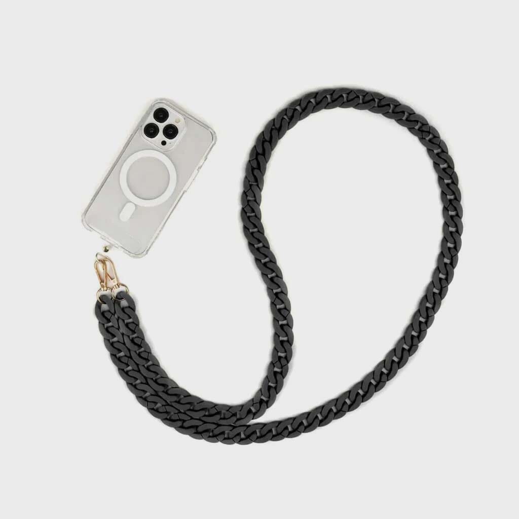 Black Crossbody Phone Chain