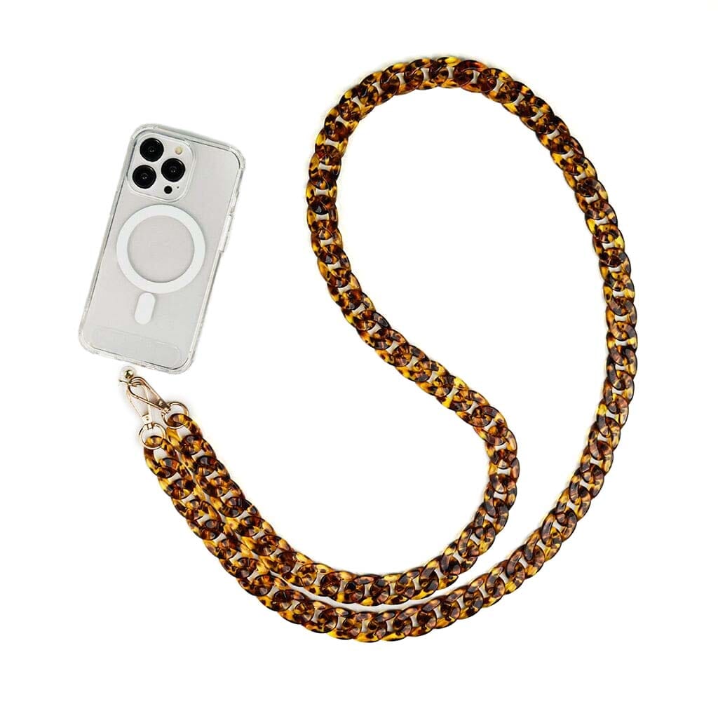 Brown Crossbody Phone Chain