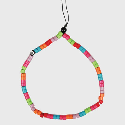 Retro Multicolor Beaded Phone Charm