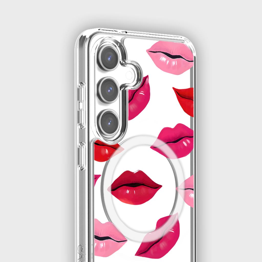 Samsung Galaxy S24 Lips Design Clear Case