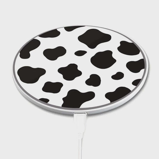 Black Cow Pattern - Wireless Charging Pad