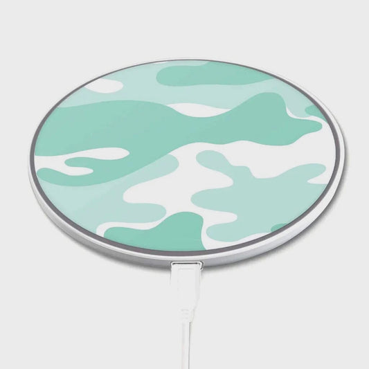 Teal Camo - Wireless Charging Pad