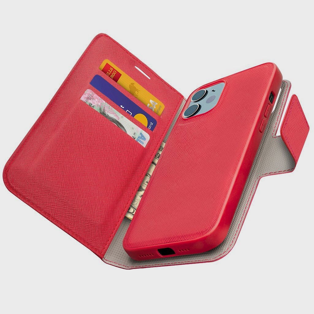 iPhone 12 Wallet Phone Case - Broadway, Red