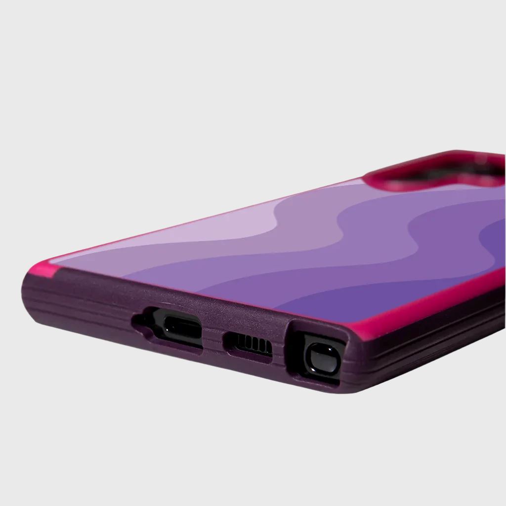 Purple Samsung Galaxy S22 Ultra Wave Case