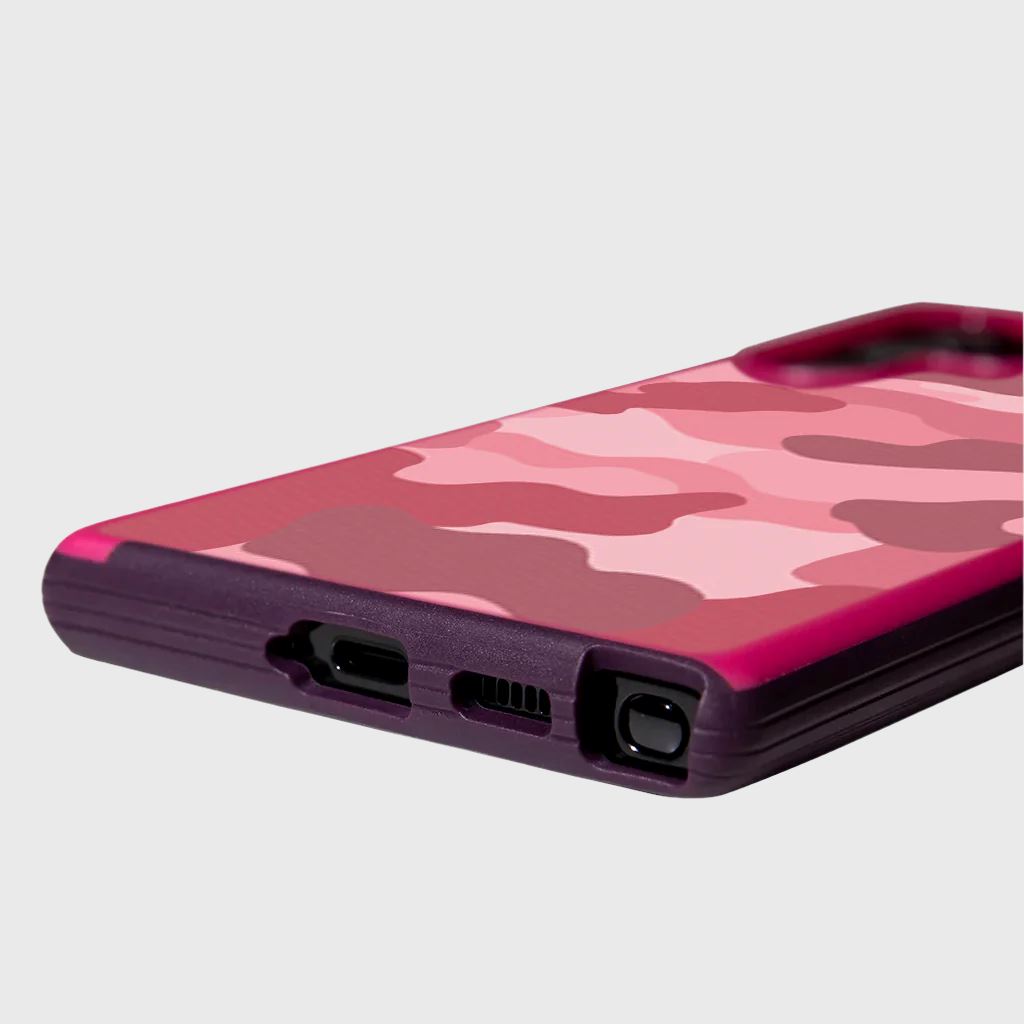 Pink Samsung Galaxy S22 Ultra Camo Case