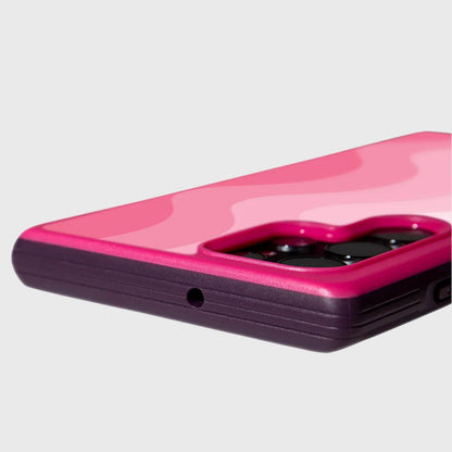 Pink Samsung Galaxy S22 Ultra Wave Case