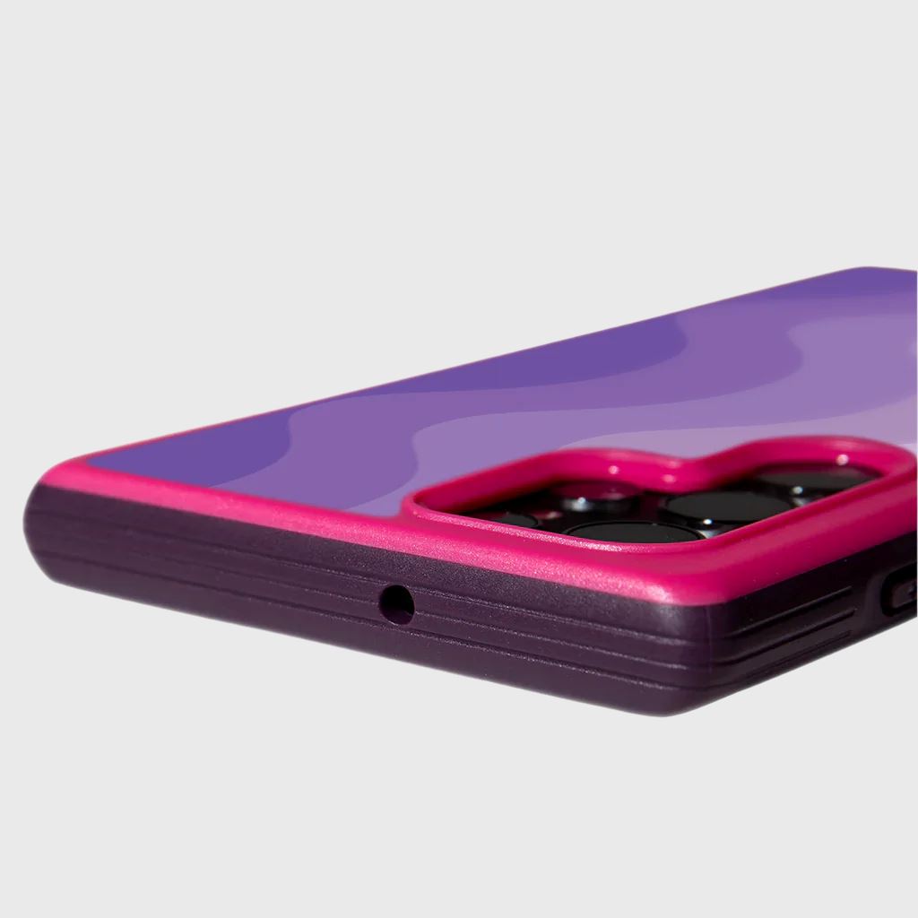 Purple Samsung Galaxy S22 Ultra Wave Case