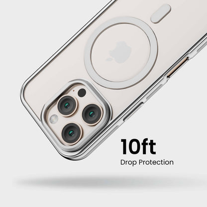 iPhone 16 Pro Anti Yellow Clear Case with Camera Kickstand