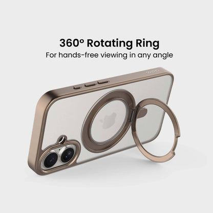 iPhone 16 Frost Case with 360 MagSafe Kickstand