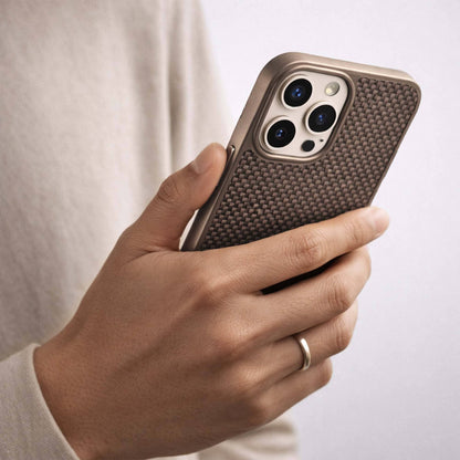 iPhone 16 Pro Max Aramid Fiber Weave Pattern Case