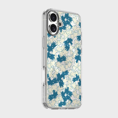 iPhone 16 Clear Case - Blue Dandelion Design