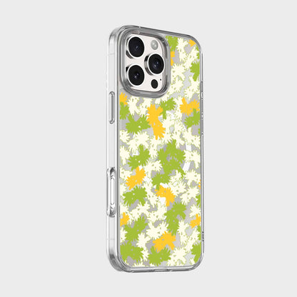 iPhone 16 Pro Clear Case - Yellow Dandelion Design
