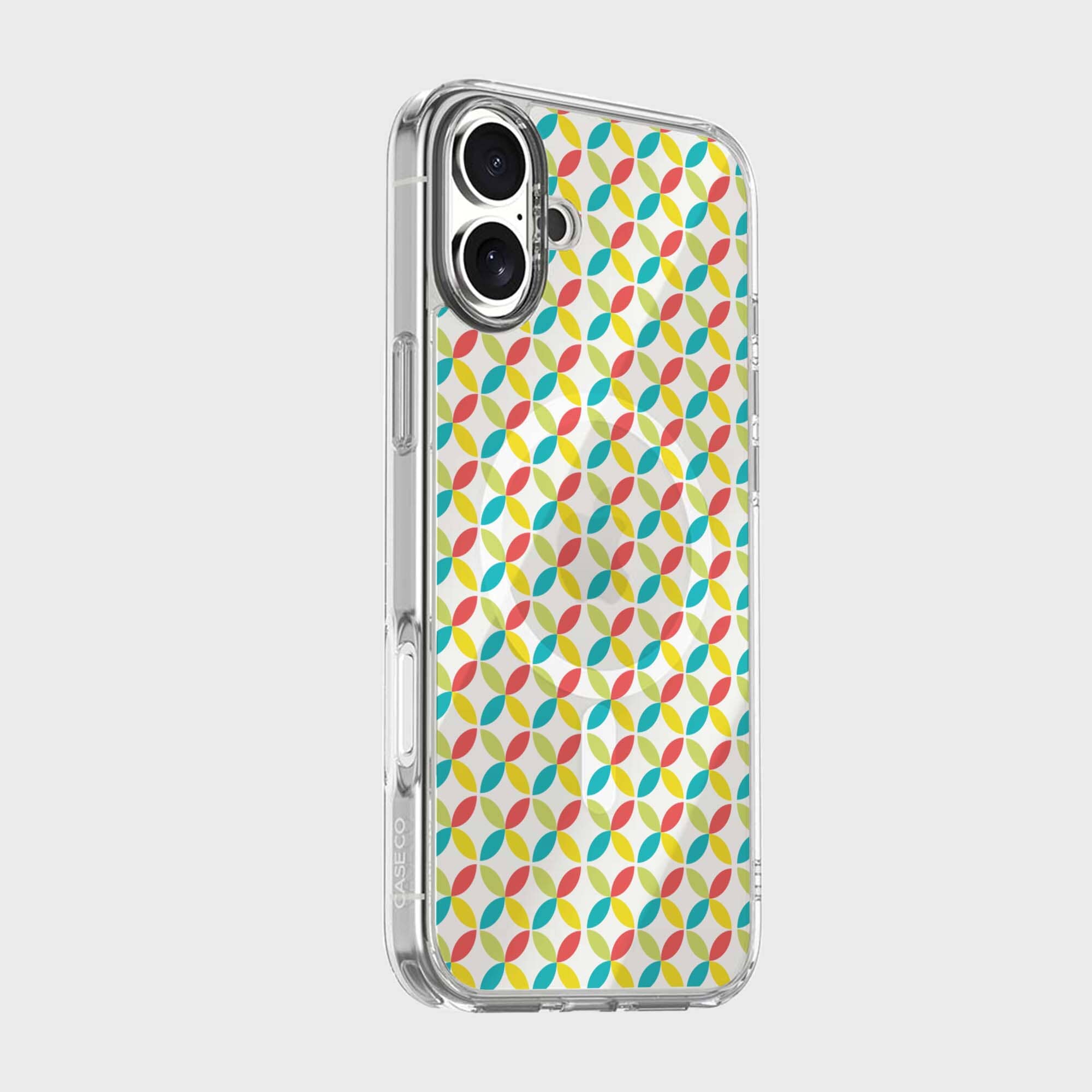 iPhone 16 Clear Case - Yellow Celestial Petal Design