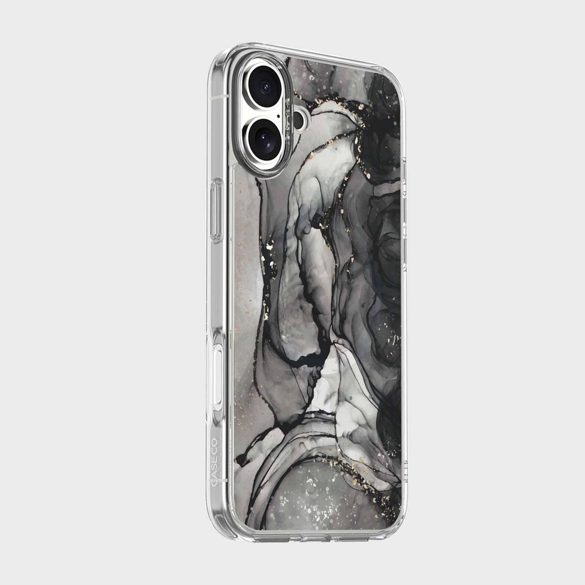 iPhone 16 Case With MagSafe - Black Marble