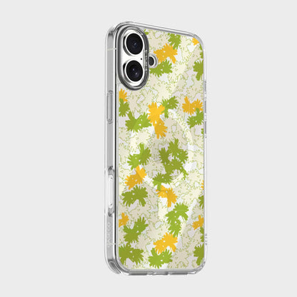iPhone 16 Clear Case - Yellow Dandelion Design
