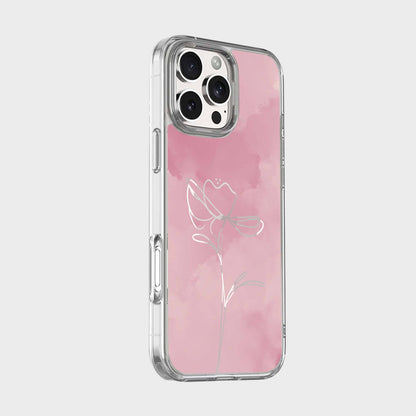 iPhone 16 Pro Max Case With MagSafe - Pink Flower