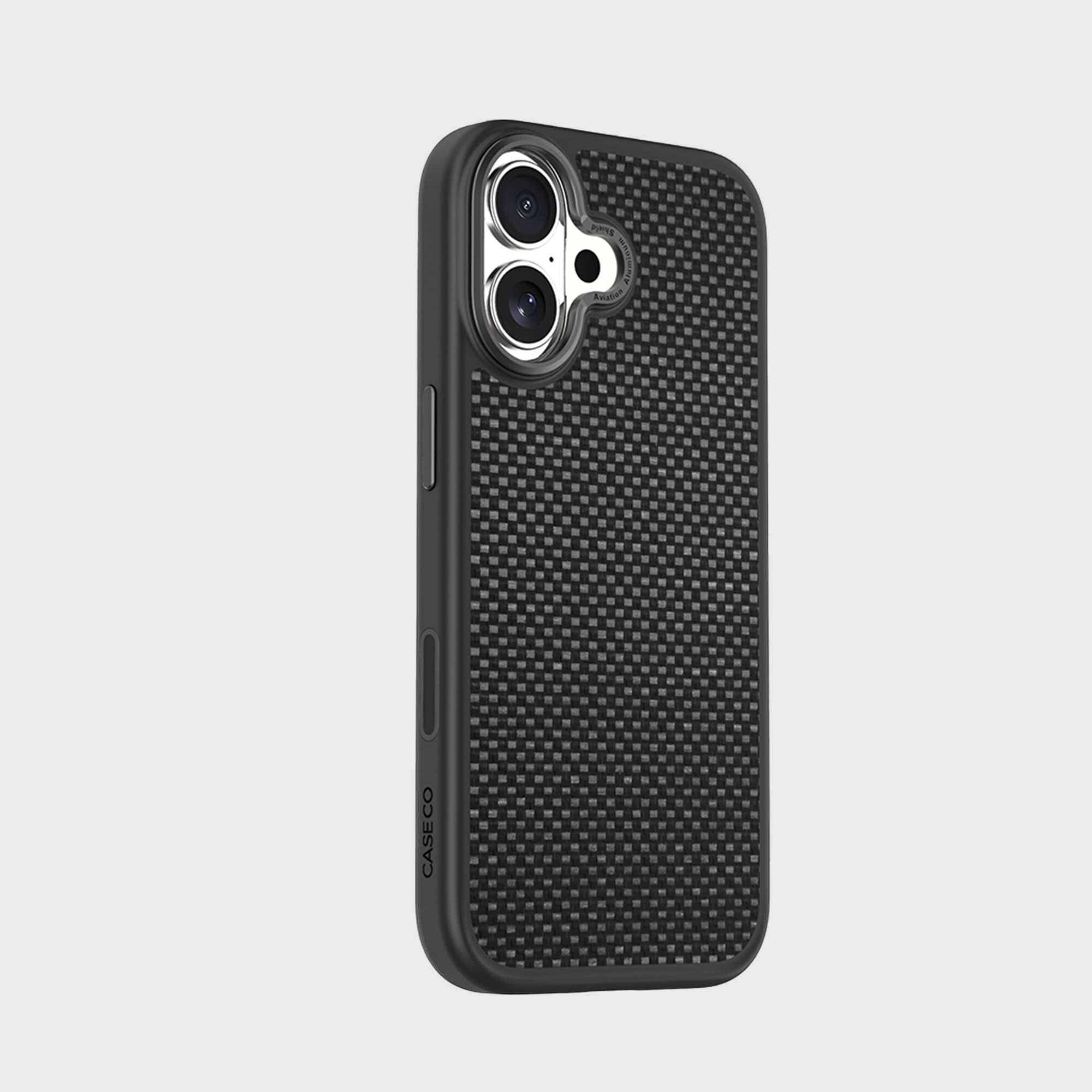 iPhone 16 Aramid Fiber Weave Pattern Case